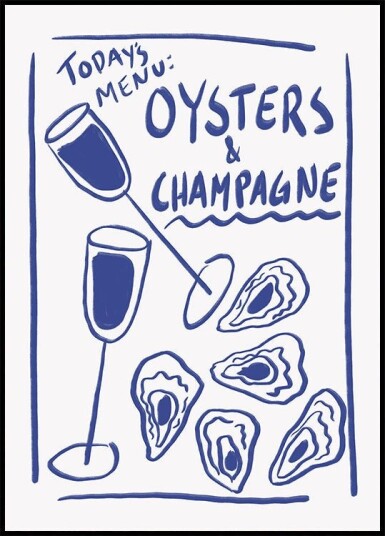 Today's Menu Delight Poster Plakat / 50x70cm