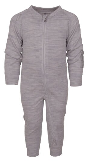 Lindberg Kids' Merino Overall Grey Melange 98/104