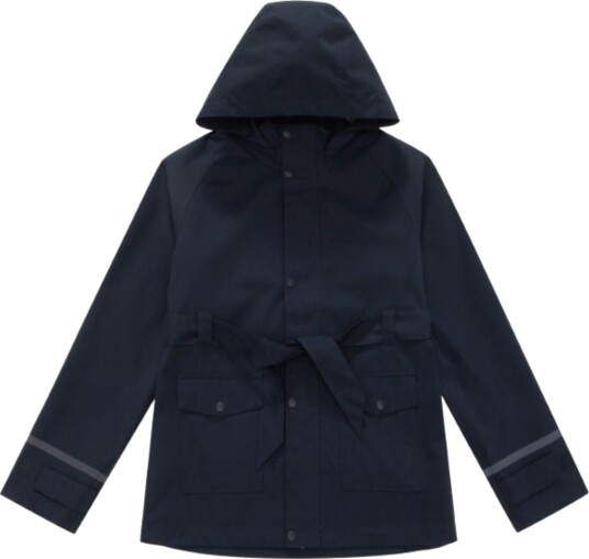 WoolLand   Regnjakke Florø Girl Dark Blue