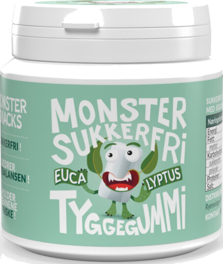 Monster Sukkerfri Tyggegummi 84g - Eucalyptus