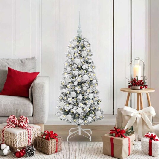 Kunstig sammensatt juletre med LED  stripelys 120 cm PVC
