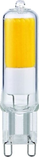 Spl G9 2,2W LED pære   250lm 2700K klart glass 6cm   Kulør : Varm