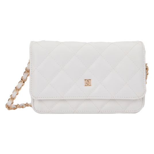 DARK Leather Quilted Mini Bag Off White 1pcs
