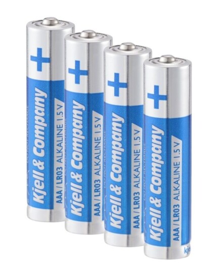 Kjell & Company AAA-batterier (LR03) 4-pakk