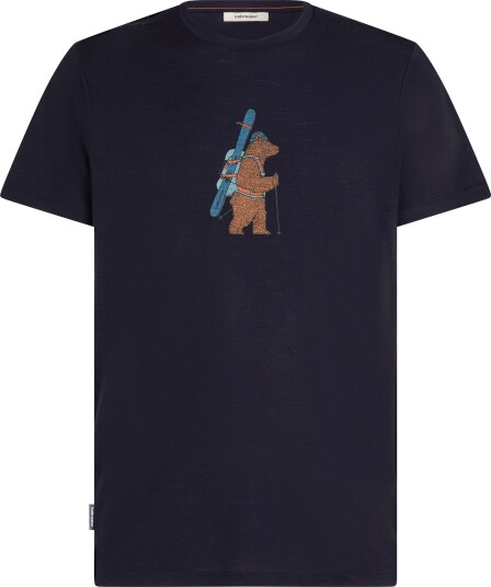 Icebreaker Men Merino 150 Tech Lite Ss Tee Bear Tour Midnight Navy L Icebreaker Men Merino 150 Tech Lite Ss Tee Bear Tour Midnight Navy L