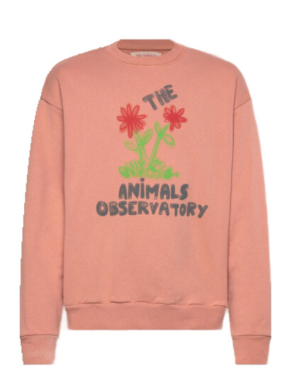 THE ANIMALS OBSERVATORY Flowers Dusty Coral Bear Sweatshirt - Coral - 12 Y THE ANIMALS OBSERVATORY Flowers Dusty Coral Bear Sweatshirt - Coral - 12 Y