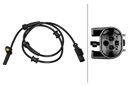 Sensor, ABS HELLA 6PU 358 217-251