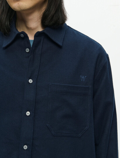 WOOD WOOD Wwcooper Shirt 25235 - Navy - S