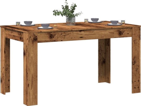  Spisebord gammelt tre 140x74,5x76 cm konstruert tre