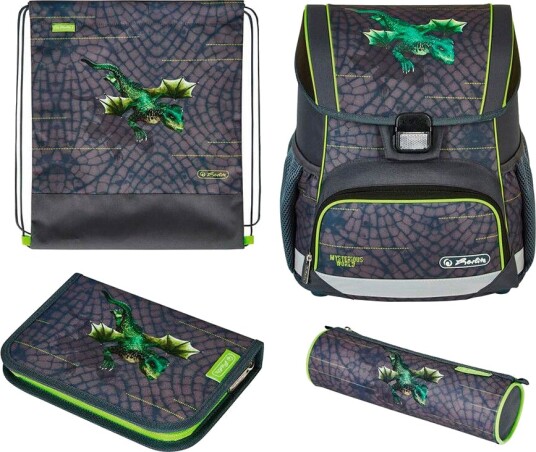 Herlitz UltraLight Plus Skolesekksett 15 Liter Green Goal