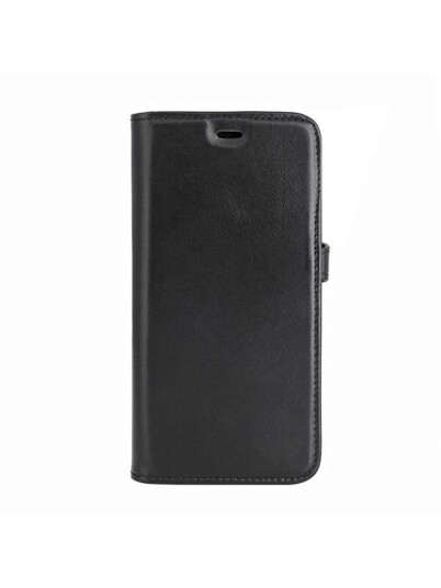 Buffalo Lær Flip-deksel med 3 Korttilholdere for iPhone 14 Pro Max og Pro - Svart