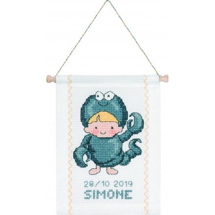 Permin Broderisett Stjernetegn Skorpionen 18x25 cm