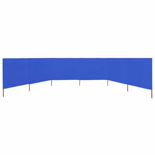 vidaXL Vindskjerm 6 paneler stoff 800x120 cm asurblå