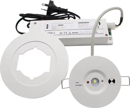 Ledlife 3W LED nødbelysning spot for tak Hull: Ø7,5 12,5 cm 3 timers batteri hvit