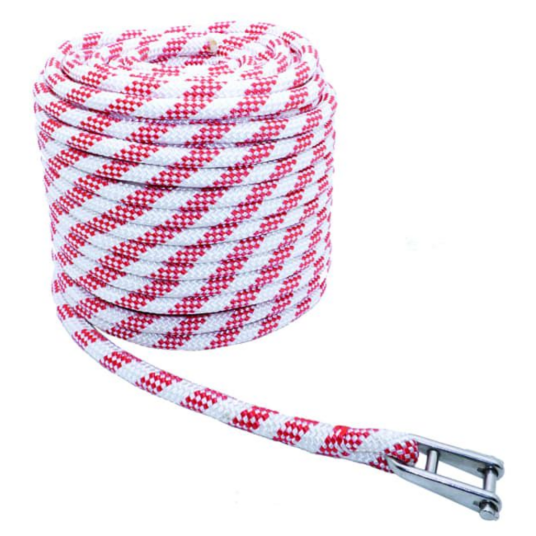 Ferdig skjøte med sjakkel 10mm x 30 mtr