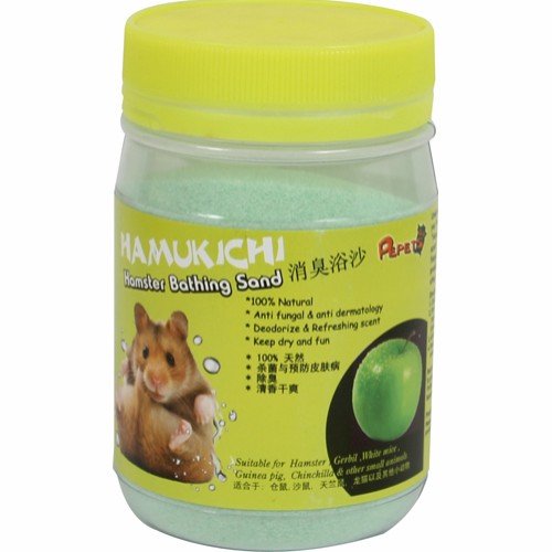 Hamukichi Hamster Badesand Med Eplelukt 400G Hamukichi Hamster Badesand Med Eplelukt 400G