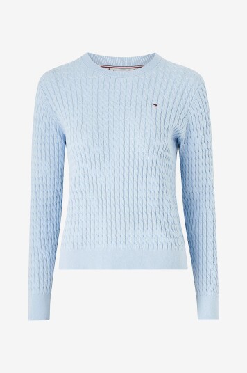 Tommy Hilfiger Genser CO Cable C nk LS Blå