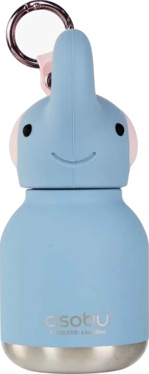 Asobu Bestie Mini Vannflaske Elefant, Blå