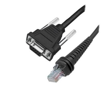 HONEYWELL Cable: RS232  5V signals  black Female DB9 3m  9.5?  straight 5V host/external power with option for host power on pin 9