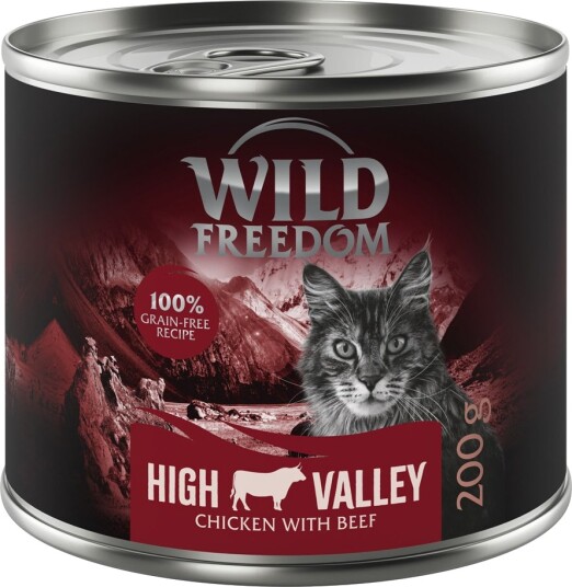 Wild Freedom Våtfôr Adult High Valley Farmlands & Kylling Okse 6 X 200 G