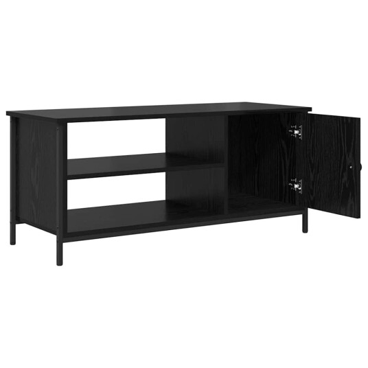  TV skap Svart eik 100 x 40 x 45 cm Konstruert tre