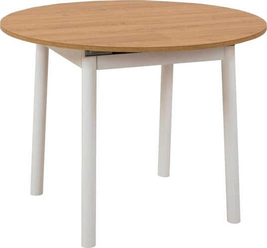 Oliver Spisebord 100 cm - Eik/Hvit
