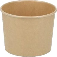 Papbæger Verive Soup To Go 350 Ml /12 Oz Ø96 X 69 Mm Pap/Pla Brun Kraft,20 Ps X 50 Stk/Krt