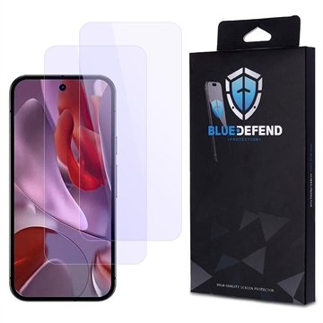 BlueDefend Google Pixel 9a Anti Blue Light Skjermbeskyttere Beskyttelsesglass 2 stk.