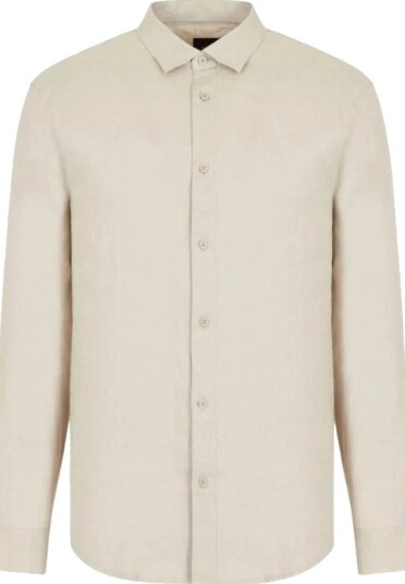 Armani Exchange, Herre, Skjorter, Beige, M,