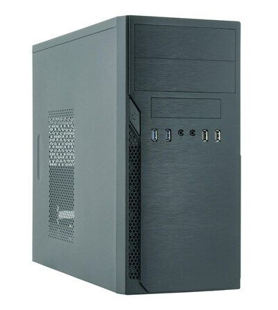 Chieftec Elox HO-12B Micro ATX Miditower Kabinett - Svart - 350W