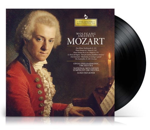 Luke Faulkner, Opole Philharmonic Orchestra Neumann, Moldavian National Symphony Orchestra  Mozart: Golden Masterpieces  LP/Vinyl