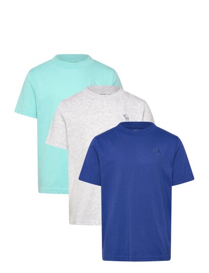 Abercrombie Kids 3T 3Pk Ss Tee Multi/patterned 13/14