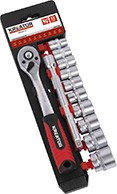 Kreator Pipenøkkelsett 3/8" 10-24 mm 12 Deler