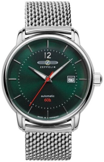 Zeppelin Herreklokke 8160M4 Bodensee Grønn/Stål Ø41 mm Zeppelin Herreklokke 8160M4 Bodensee Grønn/Stål Ø41 mm