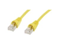 Telegärtner DataVoice Office - Koblingskabel - RJ-45 (hann) til RJ-45 (hann) - 50 cm - 5.8 mm - S/FTP - CAT 6a - med støvel, halogenfri, uten hindringer, flertrådet - gul