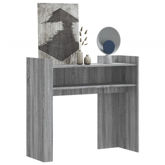 Konsollbord grå sonoma 100x35x90 cm konstruert tre 848470 Konsollbord grå sonoma 100x35x90 cm konstruert tre 848470