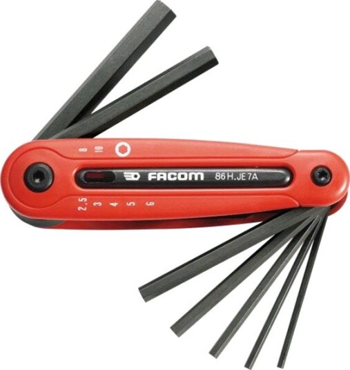 Facom Unbraconøkkelsett 86H.JE7B 7 Stk, I Holder 1,5-6 mm