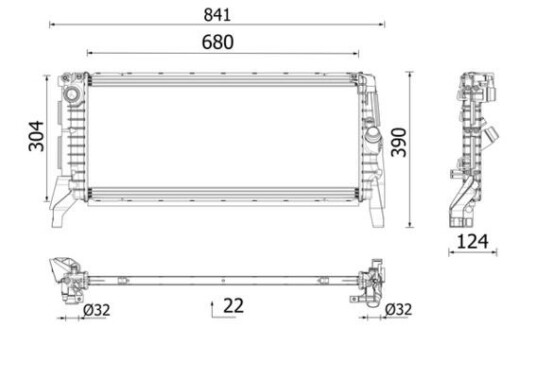 Radiator MAHLE ORIGINAL CR 2748 000P