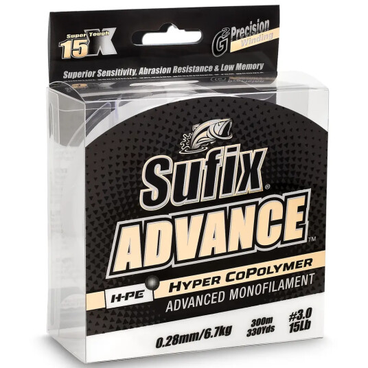 Sufix Advance Clear 0,18mm 300M