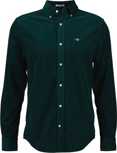 Gant Reg Corduroy Shirt DARK EMERALD XXL