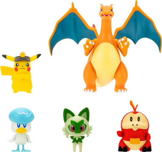 Pokémon Battle Figure Deluxe Multipack med 5 Figurer fra Horizons Pokémon Battle Figure Deluxe Multipack med 5 Figurer fra Horizons