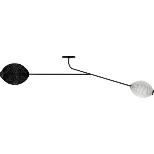 GUBI Satellite Vegglampe Hardwired Sort/ Hvit GUBI Satellite Vegglampe Hardwired Sort/ Hvit