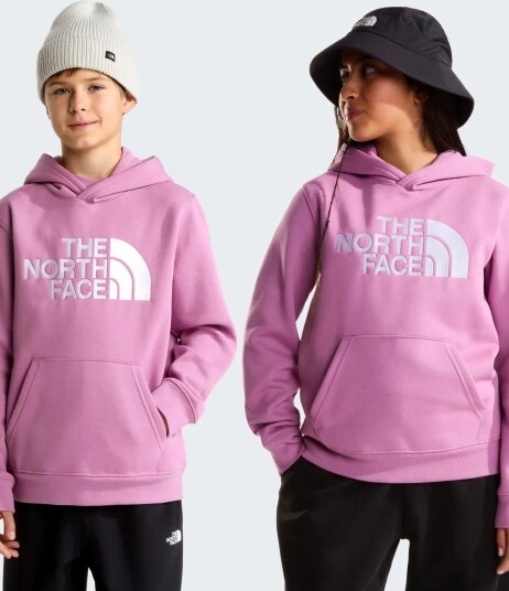 The North Face Teen Tnf Essential Drew Peak Hoodie   Purple   XS