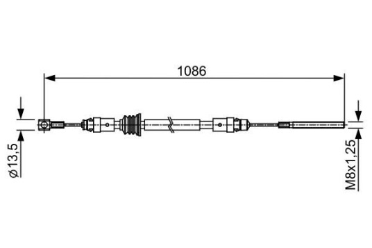 Bremsewire BOSCH 1 987 482 547