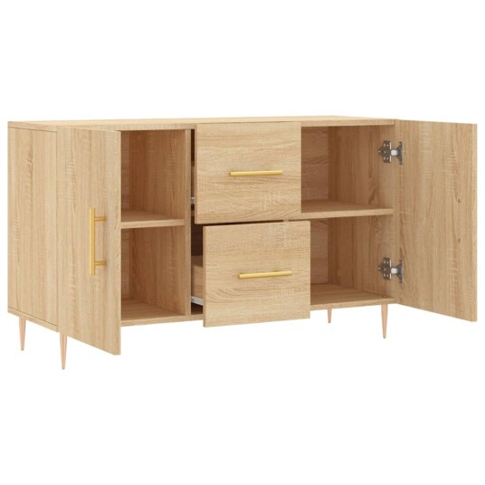 vidaXL Skjenk sonoma eik 100x36x60 cm konstruert tre vidaXL Skjenk sonoma eik 100x36x60 cm konstruert tre