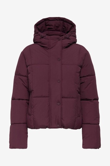 JDY   Jakke jdyWonder Short Hood Puffer Otw Sij   Rød