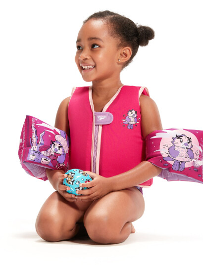Speedo Character Printed Armbands - Pink - 2-6Y Speedo Character Printed Armbands - Pink - 2-6Y