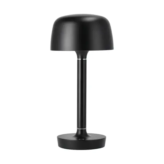 Scandi Living Halo bærbar bordlampe 25,5 cm Black