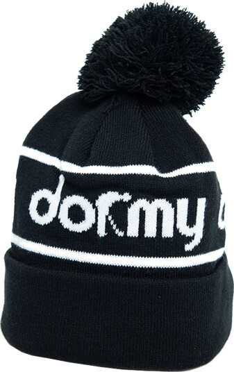 Dormy Bobble Hat 2.0 Svart Hvit Golflue Black/White Large-XLarge