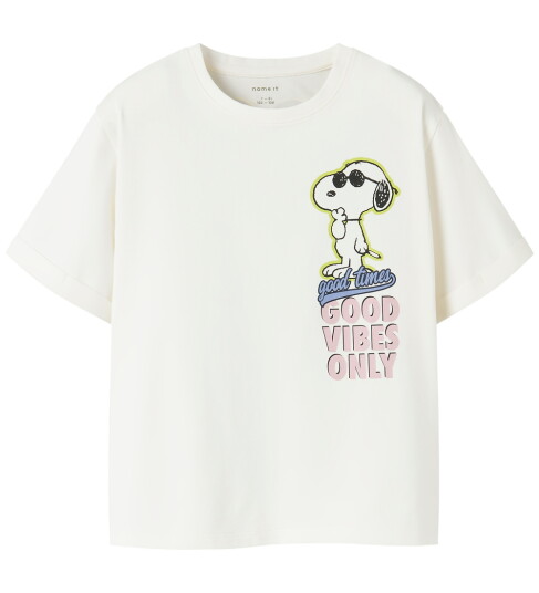 Name It T skjorte NkfDylana Snoopy Cloud Danser 6 år 116 T skjorte Hvit